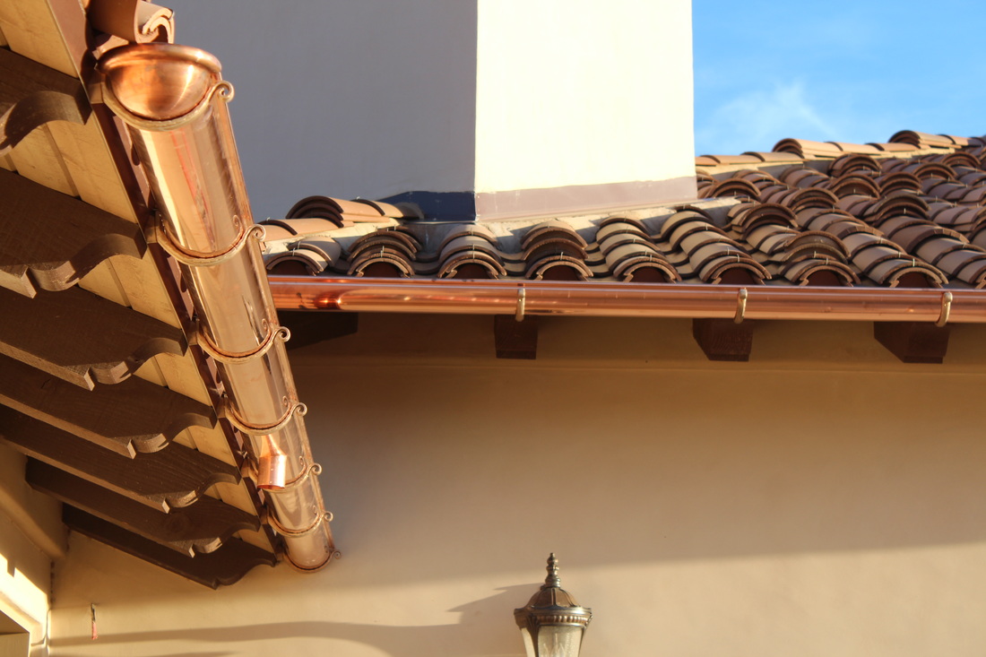 Copper Gutters A Plus Gutter Systems 323 405 4555 Seamless Rain Gutters Los Angeles And Orange County Metal Siding Metal Cladding