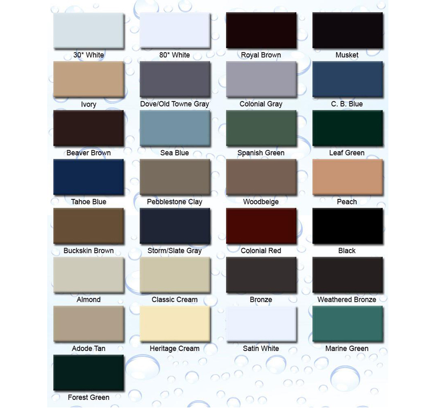 Lansing Gutter Color Chart